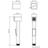 Лейка для биде LEMARK LM8076С LM8076C