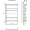 Полотенцесушитель электрический LEMARK LUNA LM41810E П10 500x800