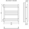 Полотенцесушитель электрический LEMARK MELANGE LM49607E П7 500x600
